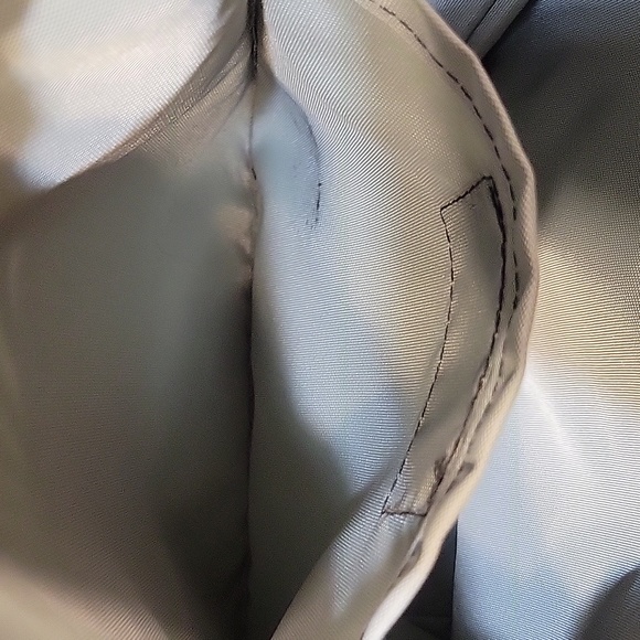 OlovesM geometric black and white Bernie adjustable strap recycled crossbody - Picture 7 of 12